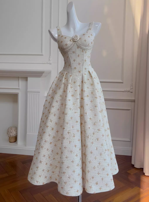 Sequined suspender tea break dress birthday dress ED01168