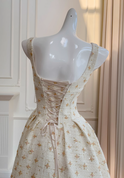 Sequined suspender tea break dress birthday dress ED01168