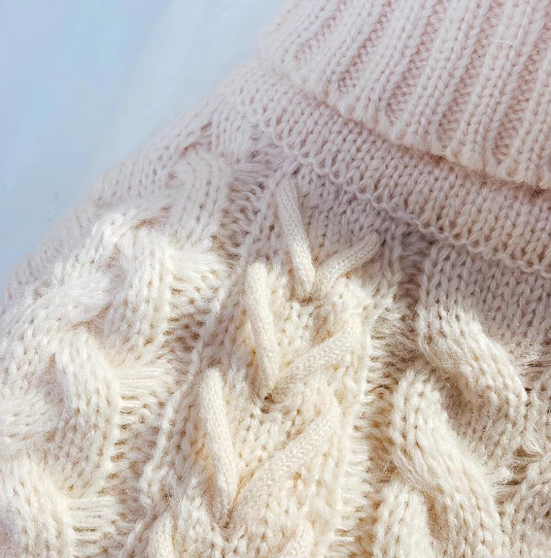 Thick loose lazy style high collar twist pullover sweater  ED0118