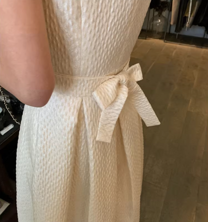 New style dress light mature style umbrella skirt French style high waist white dress for women ED0121