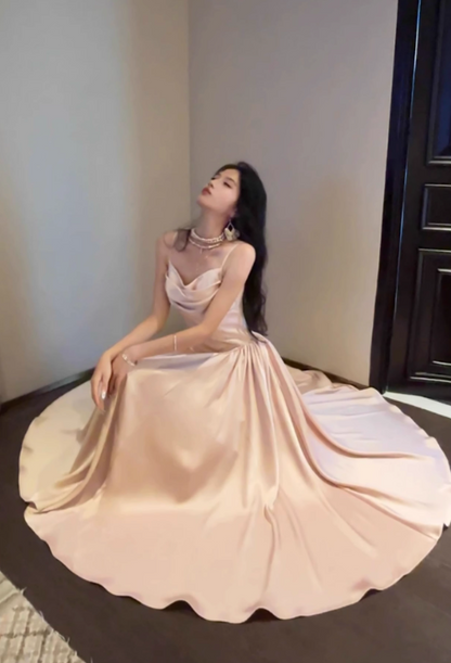 French A-line suspender dress high-end temperament dress ED01255