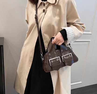 Niche shoulder crossbody bag sweet cool hot girl motorcycle style handbag ED01299