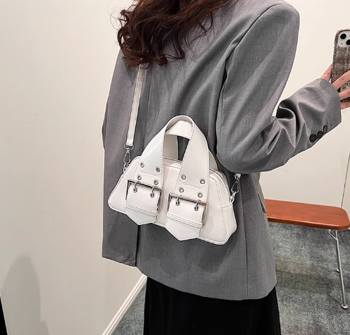 Niche shoulder crossbody bag sweet cool hot girl motorcycle style handbag ED01299