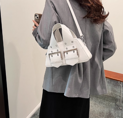 Niche shoulder crossbody bag sweet cool hot girl motorcycle style handbag ED01299