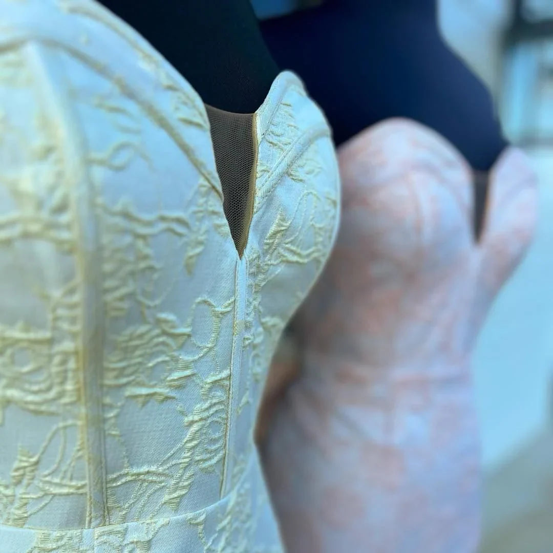 Strapless Floral Printed Mermaid Prom Dress  ED01308