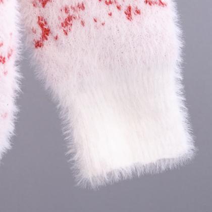 Cute Snowflake Long Sleeve Sweater ED0135