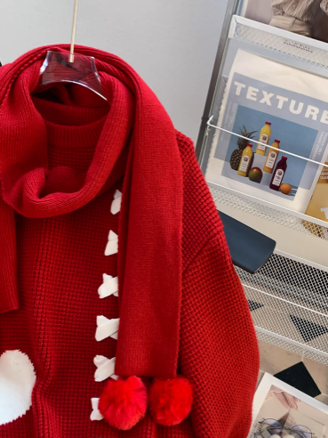 Christmas outfit loose lazy style sweater ED0146