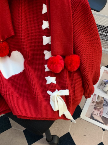 Christmas outfit loose lazy style sweater ED0146