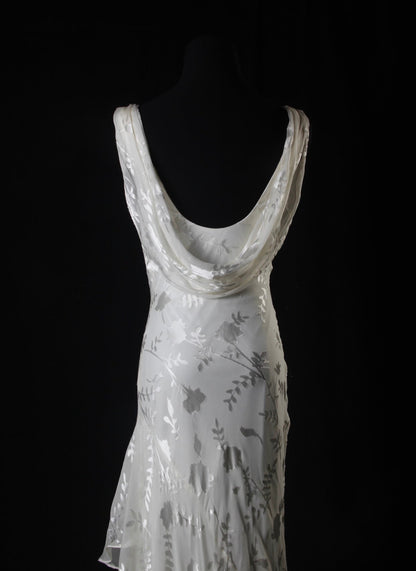 V-neck Chiffon Beaded Long Prom Dress Simple Mermaid Wedding Dress ED01527