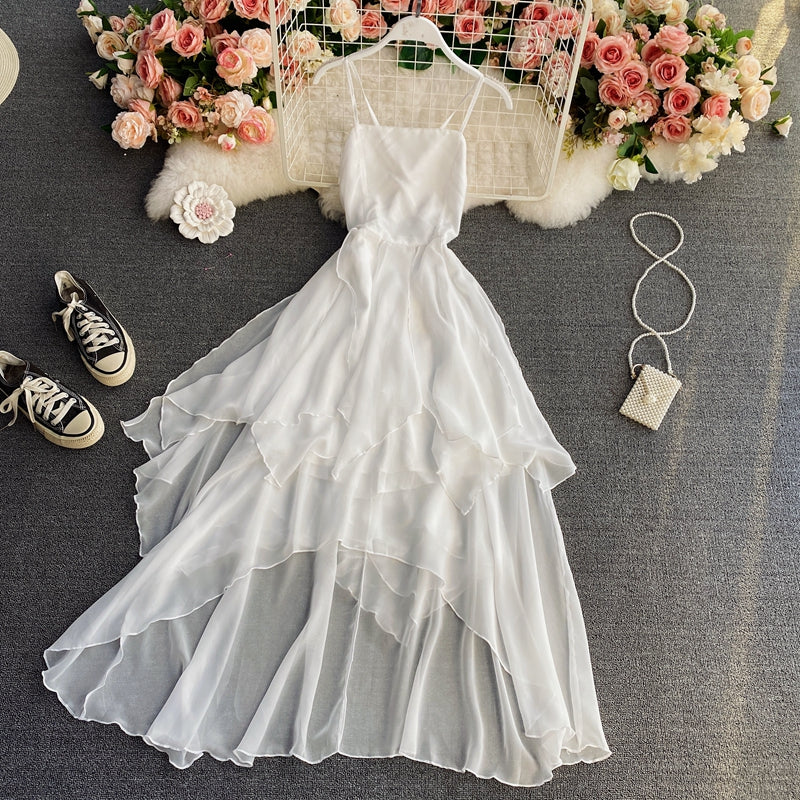 Cute Irregular Lace Up Dress A Line Fashion Dress ED0157