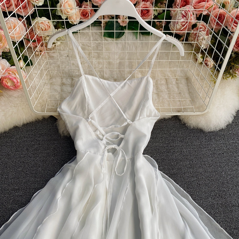 Cute Irregular Lace Up Dress A Line Fashion Dress ED0157