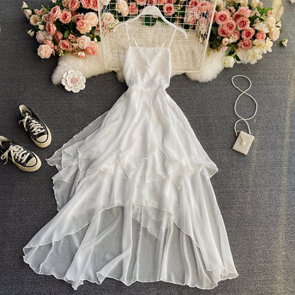 Cute Irregular Lace Up Dress A Line Fashion Dress ED0157