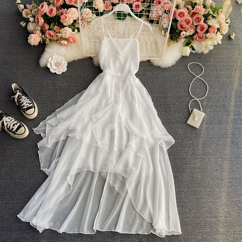 Cute Irregular Lace Up Dress A Line Fashion Dress ED0157