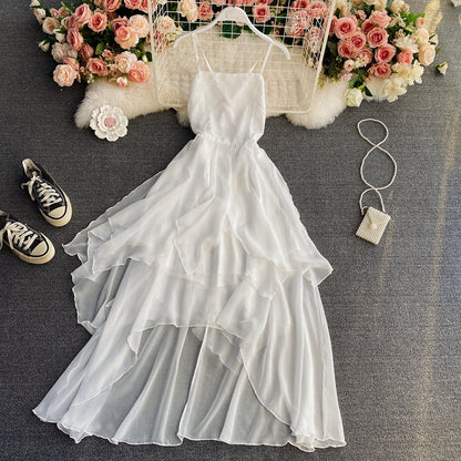 Cute Irregular Lace Up Dress A Line Fashion Dress ED0157