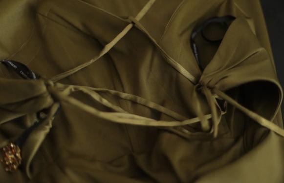 Mermaid V-Neck Satin Long Prom Dress Elegant Spaghetti Strap Formal Dress  ED01584