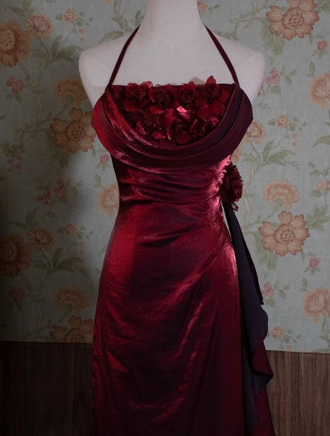 Yellow Simple Bodycon Dress Spaghetti Strap Chiffon Long Prom Dress Applique Graduation Prom Dress ED01703