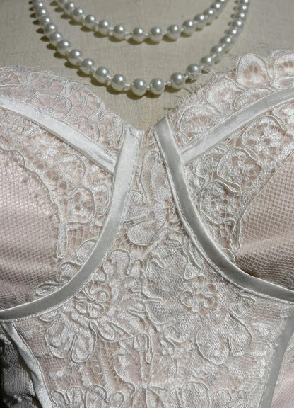 Light Pink Strapless Mermaid Tulle Lace Long Prom Dress Sweetheart Neckline Formal Dress ED01762