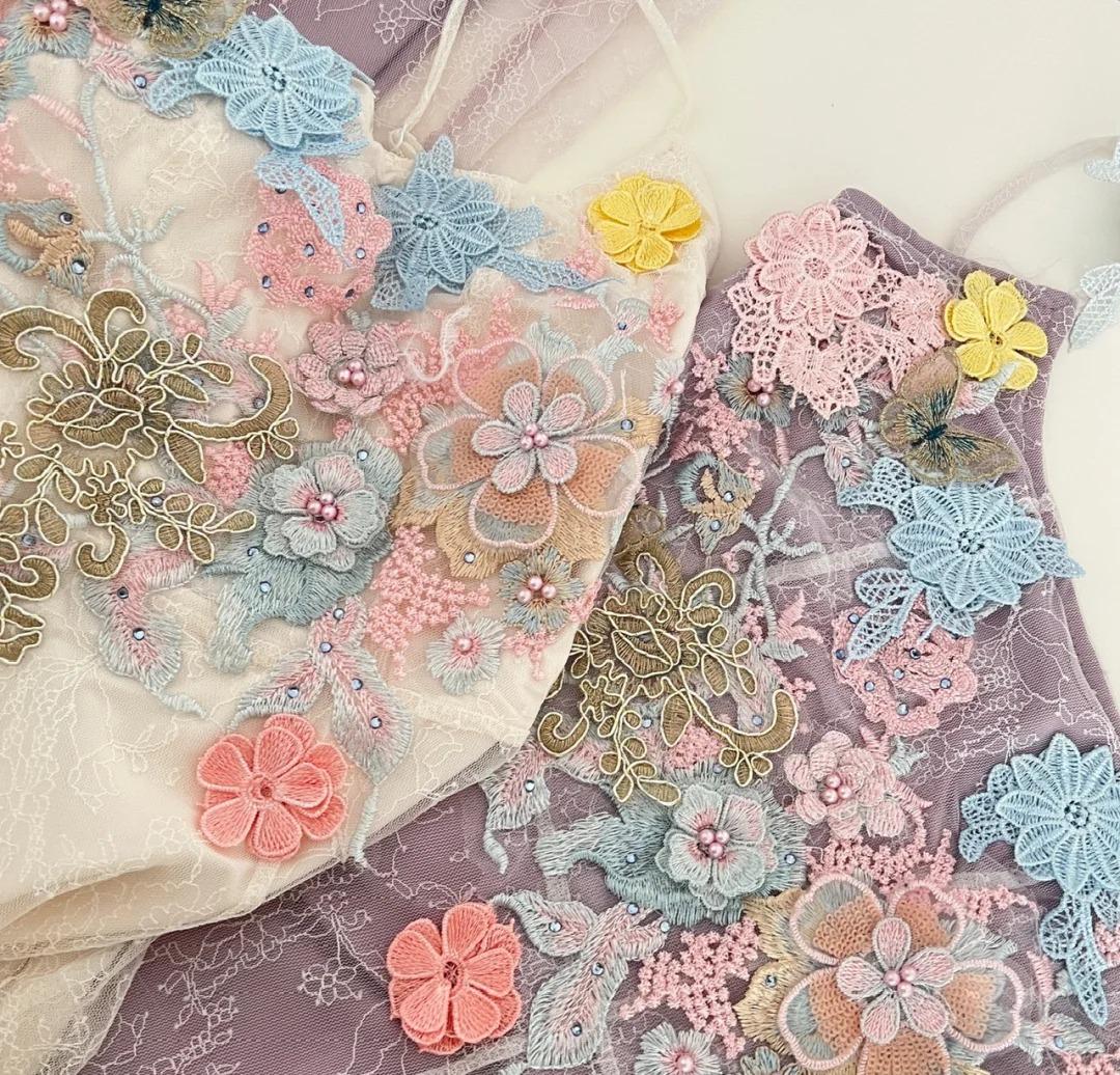 Purple Sweet Lace Applique Spaghetti Strap Mermaid Sleeveless Long Birthday Prom Dress Adult Ceremony Graduation Prom Dress ED01817