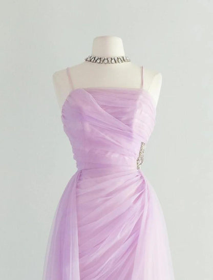 Sweet Pink Spaghetti Strap Tulle Short Prom Dress Homecoming Dress  ED01837