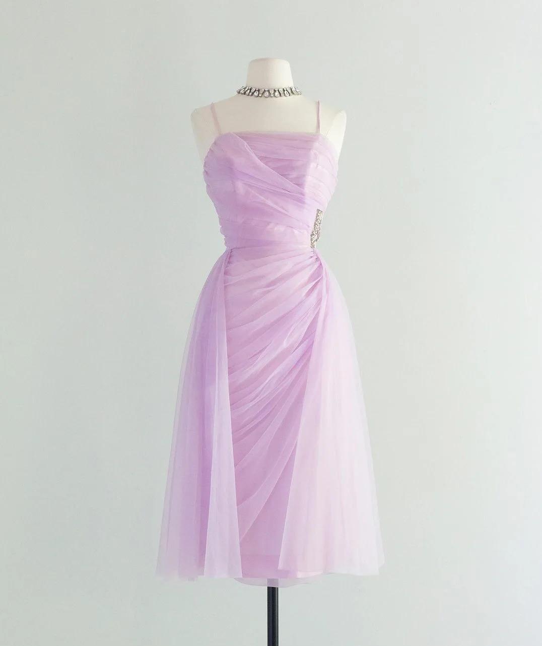 Sweet Pink Spaghetti Strap Tulle Short Prom Dress Homecoming Dress  ED01837