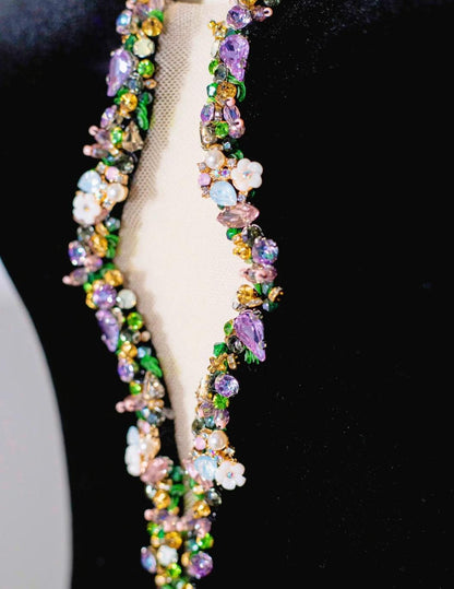 Elegant Black Velvet Mermaid Strapless Beaded Long Prom Dress Tulle Formal Evening Dress ED01908