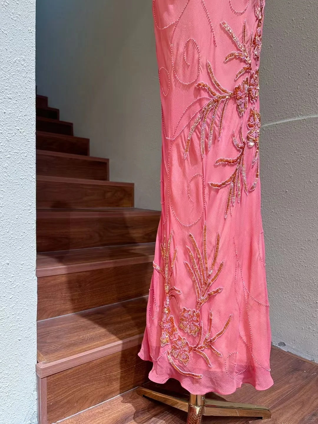 Enchanted Light Purple One Shoulder Bodycon Beading Chiffon Prom Dress Vintage Glitter Evening Gown ED01948