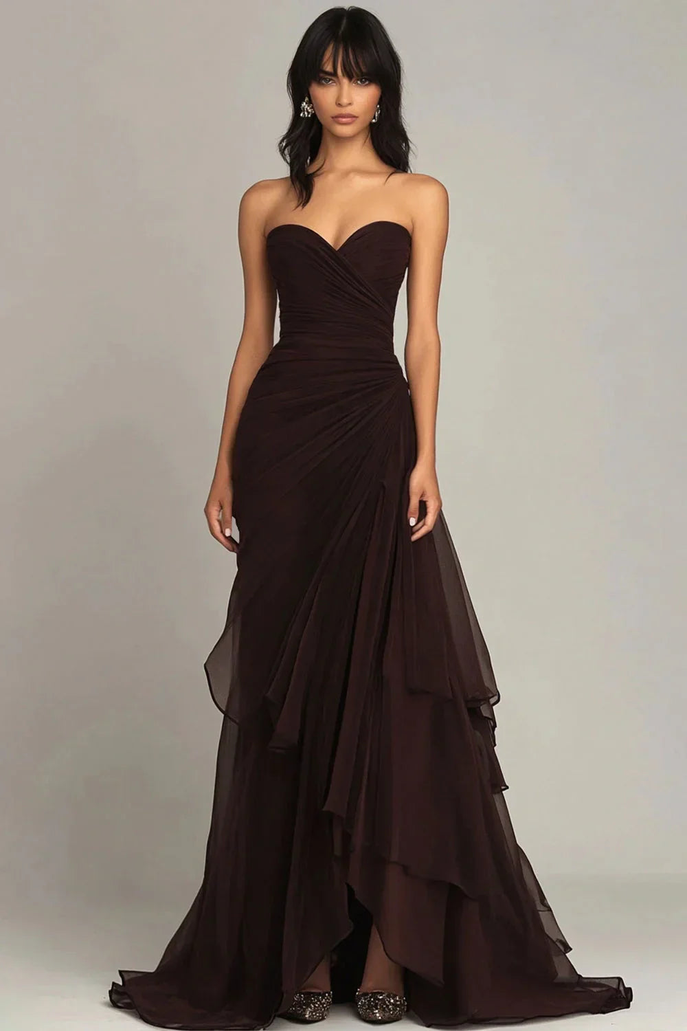 Elegant Dark Green A-Line Sweetheart Tulle Layered Long Prom Dresses Formal Evening Dress ED02017