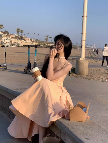 A-line French suspender ballet dress ED0202