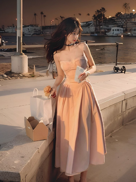 A-line French suspender ballet dress ED0202