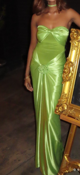 Sexy Green Strapless Mermaid Formal Dresses Sweetheart  Evening Dresses Elegant Satin Long Prom Dresses ED02043