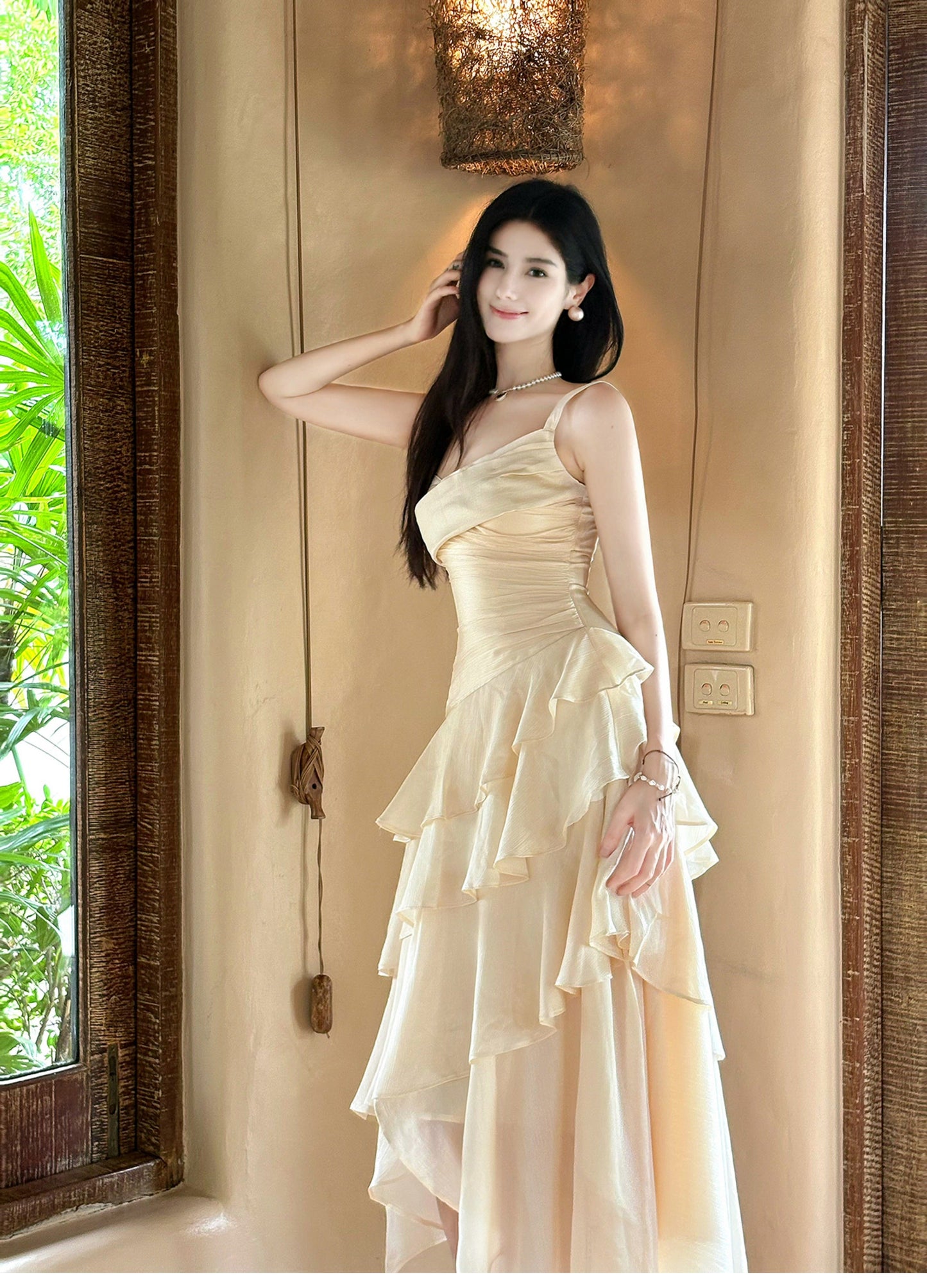 Spaghetti Strap Chiffon A-Line Short Prom Dresses Sweet Homecoming Dress ED02214