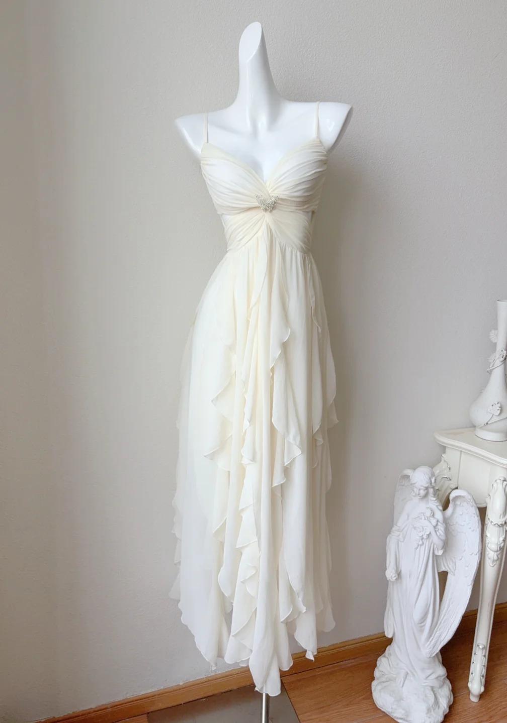 Fairytale Spaghetti Straps Chiffon A-Line Short Prom Dresses Birthday Party Dress ED02220