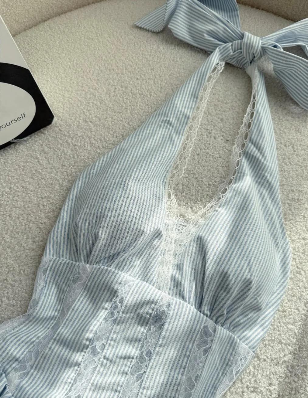 Nice Halter Neck A-Line Prom Dresses Simple Birthday Dress ED02315