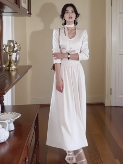 Chanel style short jacket + skirt ED0234