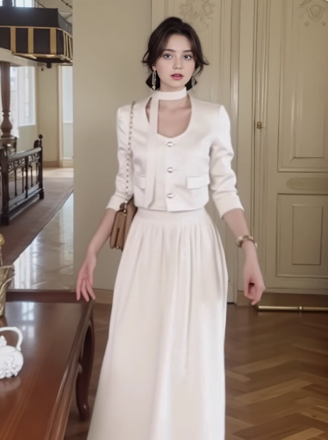 Chanel style short jacket + skirt ED0234