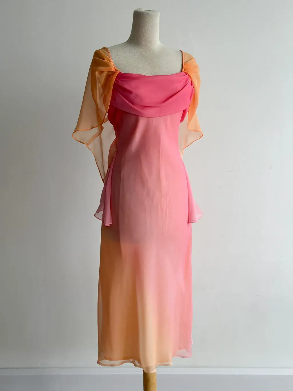 Gradient Y2K Outfit for Party Square Neck Chiffon Stunning Short Prom Dresses ED02367