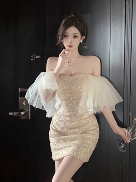 Birthday party one shoulder princess dress ED0238