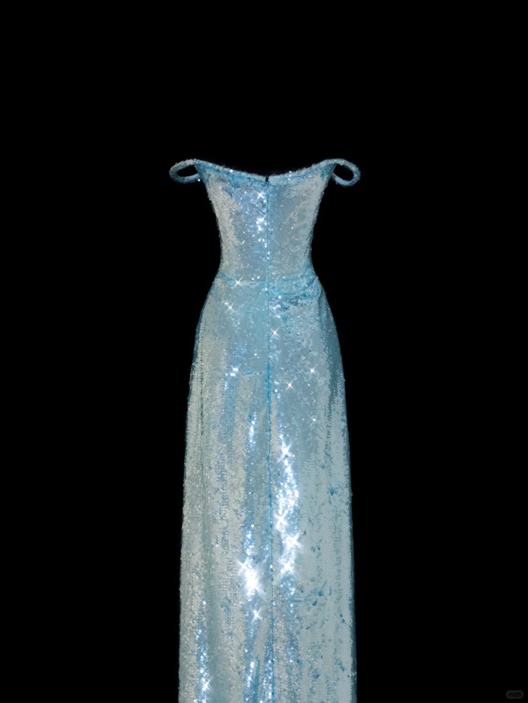 Glam Tiffany Blue Off Shoulder Sheath Sequin Long Prom Dresses Formal Evening Gowns ED02484