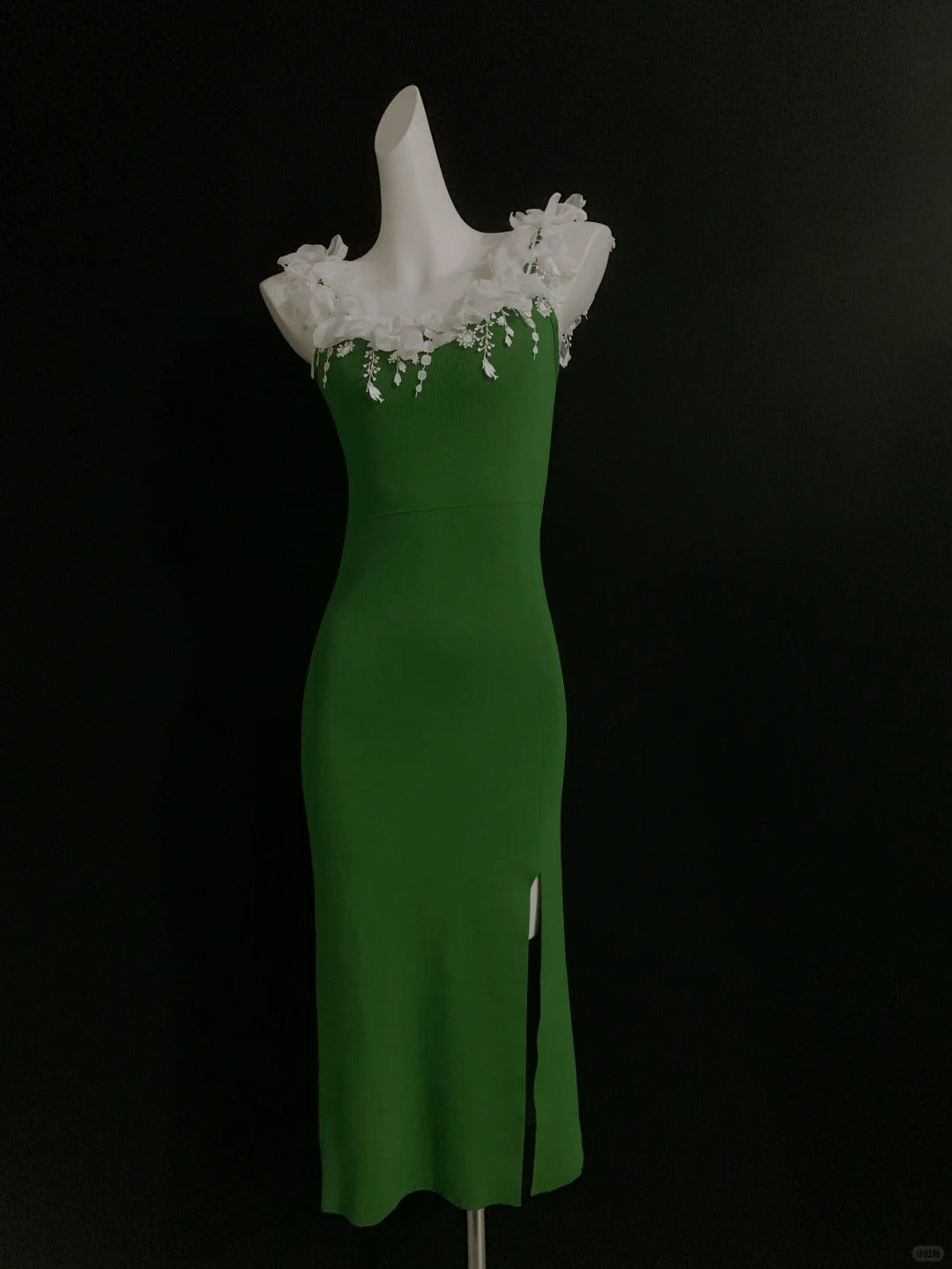 Sweet Forest Green Square Neck Bodycon Short Party Dress ED02491