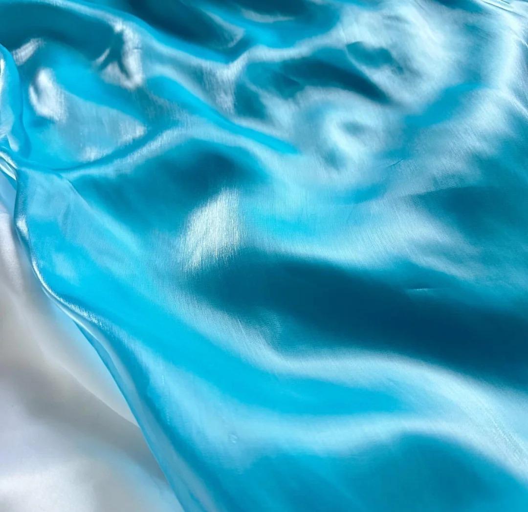 Stunning Blue Satin Strapless A-Line Prom Dresses Birthday Evening Dresses ED02511