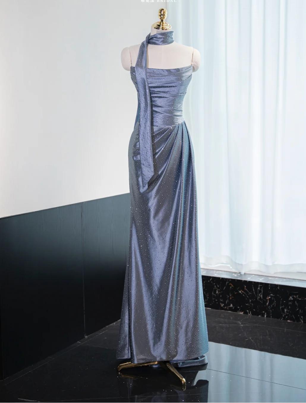 Elegant Strapless Sheath Satin Prom Dresses Formal Evening Gowns  ED02544