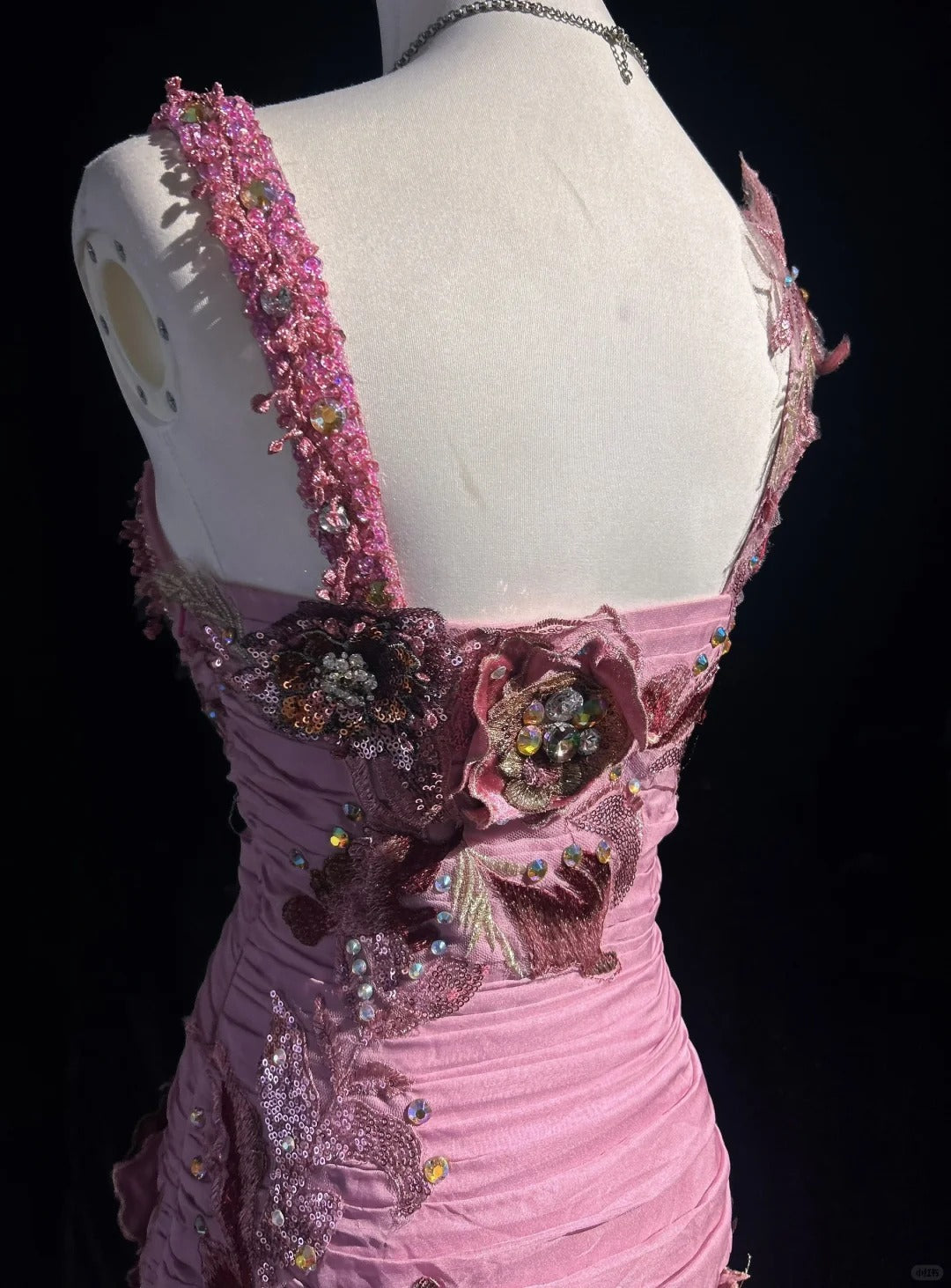 Stunning Mauve Square Neck Mermaid Chiffon Applique Long Prom Dresses Vintage Formal Evening Gowns ED02570