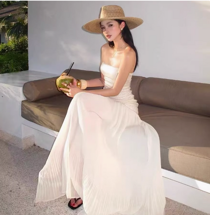 Gorgeous White Strapless Sheath Birthday Dress ED02752