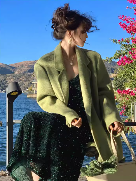 Velvet Sequined V-Neck Suspender Mermaid Maxi Dress ED0276