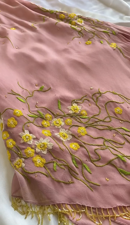 Stunning Pink Spaghetti Straps A-Line Chiffon Beaded Short Prom Dresses Homecoming Dresses with Appliques ED02789