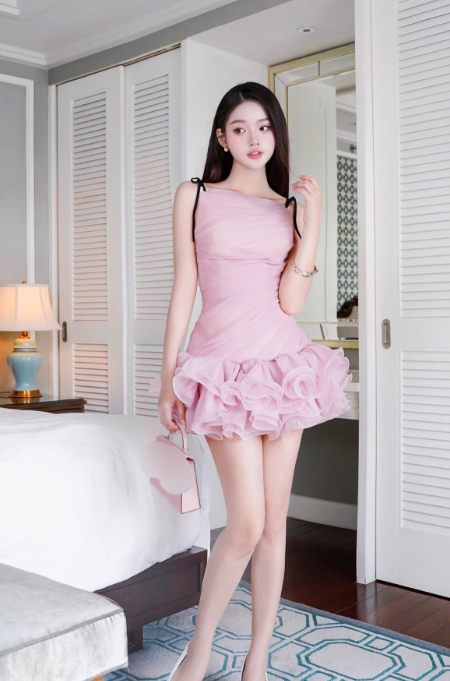 Fashion Pink Bateau Sheath Tulle Short Evening Dress Sweet Homecoming Dresses ED03011