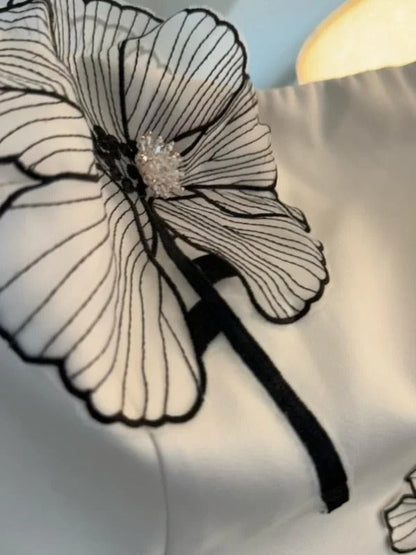 Elegant White Strapless Sheath Satin Short Evening Dress Fashion Party Dress ED03086