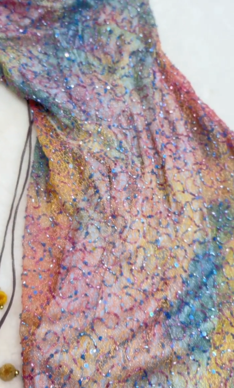 Fairytale Ombre Spaghetti Straps Sheath Beaded Short Stunning Prom Dresses with Ruffles ED03158