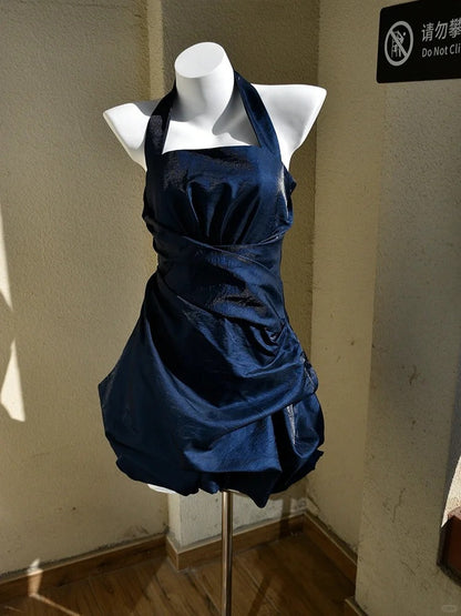 Stunning Pink Spaghetti Straps A-Line Satin Short Evening Dress Sweet Homecoming Dress ED03184