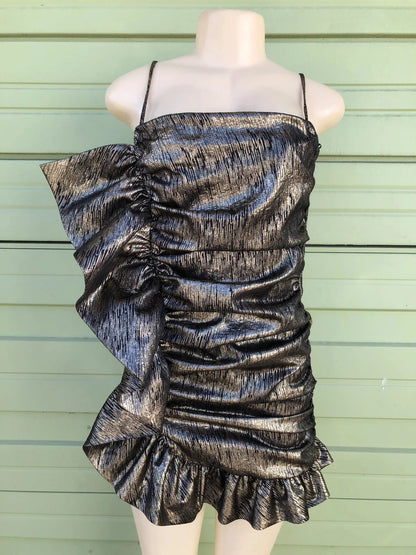 Fashion Black Gold Strapless Bodycon Short Party Dress Sexy Homecoming Dress ED03240